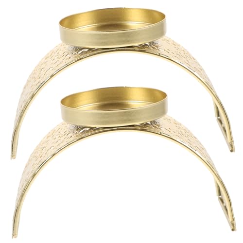 STOBAZA 2pcs Iron Candle Holders Tea Candle Holder Tea Light Holder Tapered Candlesticks Tea Light Candle Holders Candle Stand Iron Plate Candle Holder Wrought Iron Candle Holder