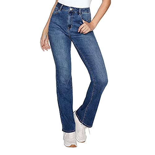 K. Jordan Women's High-Rise Stretch Denim Bootcut Jeans