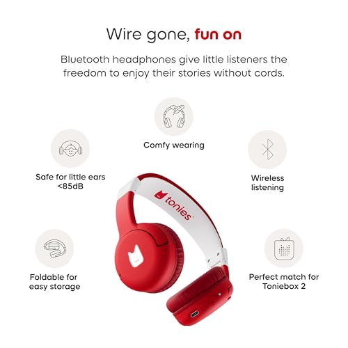 Image of Tonies Bluetooth Headphones - Sunset Red