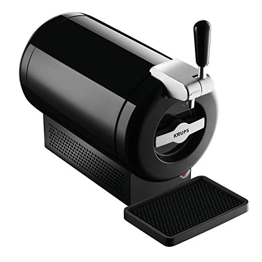 Krups The Sub Vainilla VB650810 - Tirador de cerveza, tecnología Peltier Cooling, 2 L Cerveza fresca 15 días, hasta 2, eficiencia energética A+, Negro (Reacondicionado)