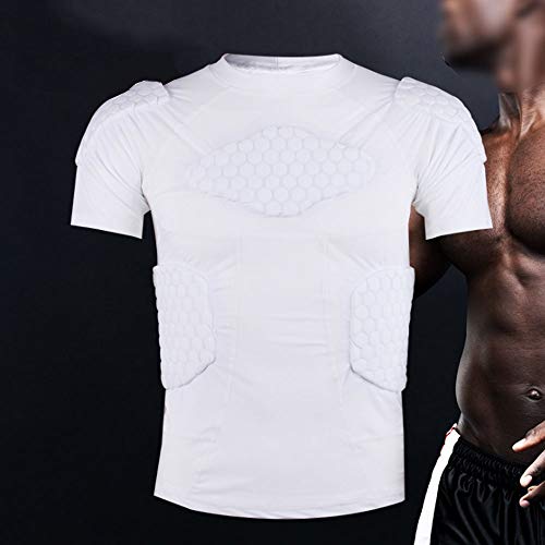 Red Shore Camisas masculinas de compressão acolchoadas, colete de treinamento com enchimento, camise