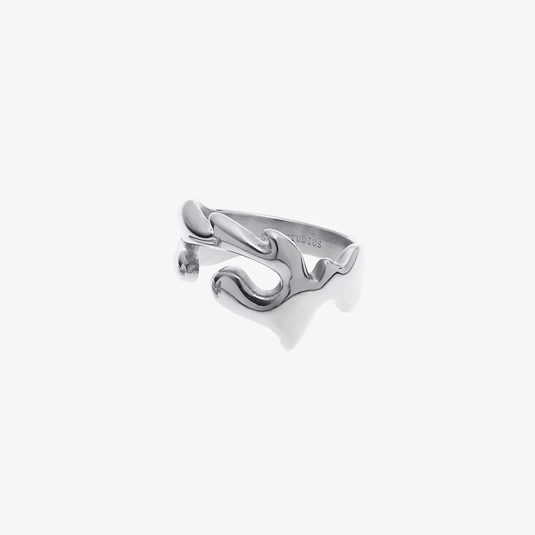 Ring Ringe Damen Bijouterie Herren Liquid Lava Ring Paar Unregelmäßige Ins Minimalist Hip-Hop Mode All-Match Set Schmuck Accessoires