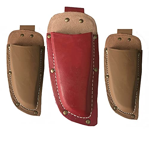 3 piezas de tijeras de poda de jardín herramienta de cuero de la vaina de los cuchillos de jardín funda de cuero para podar tijeras o cuchillo de jardín Cover