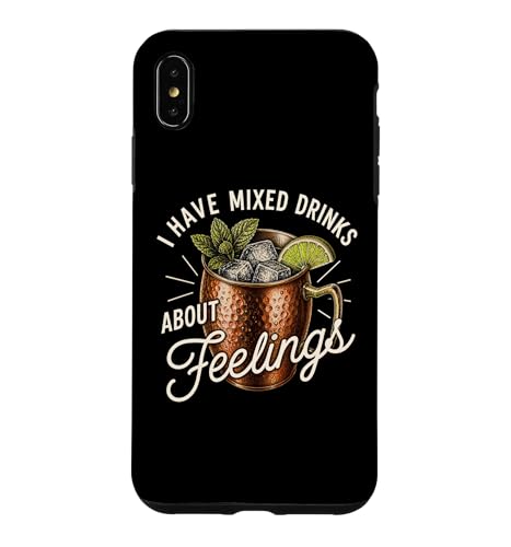I Have Mixed Drink About Feelings Funny Moscow Mule �E�H�b�J �X�}�z�P�[�X iPhone XS Max �p