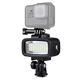 Compatibilità: il kit di luci fotografiche impermeabili è compatibile con Hero 5/4/3+/3/2/1, SJCAM SJ4000, SJ5000, compatibile anche con fotocamere DSLR Canon Sony. Perfetto per vlogging, viaggi, immersioni subacquee, snorkeling, surf e altri sport acquatici.