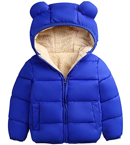 Artmine Baby Boys Girls Winter Hoodie Jacket, Packable Lighweight Hooded Puffer Padded Down Alternative Coat Outwear For Infants, Toddlers & Baby, Royal Blue, 5 Years(5T) = Tag 130 #TOP10
