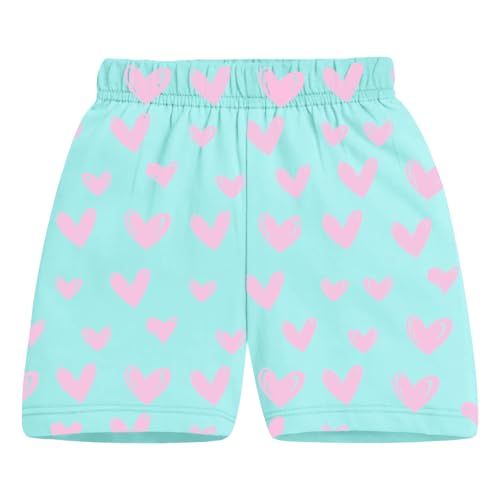 Image of Trampoline Girls Pack of 2 T-Shirt and Shorts Set | Flamingo & Heart Print