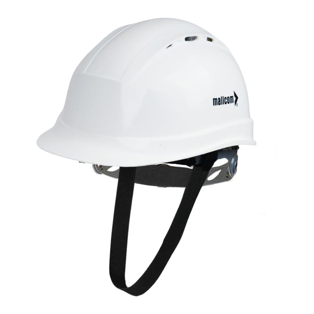 Mallcom Diamond XIII White Ventilated Sturdy UV Resistant HDPE Safety Helmet with Plastic Suspension and Ratchet Type Adjustment|Safety Helmet for Industrial & Construction (Pack of 1) (White) (B093BS616H) Amazon Price History, Amazon Price Tracker