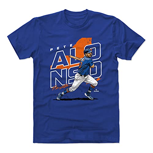 500 LEVEL Pete Alonso Shirt (Cotton, Large, Royal Blue) - Pete Alonso Player Map O WHT