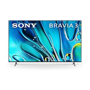 Sony 75-Inch Class 4K Ultra HD BRAVIA 3 LED Smart TV with Google TV, Dolby Vision HDR, and Exclusive Features for PlayStation®5 (K-75S30), 2024 Model