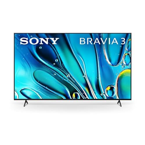 Sony 75-Inch Class 4K Ultra HD BRAVIA 3 LED Smart TV with Google TV, Dolby Vision HDR, and Exclusive Features for PlayStation®5 (K-75S30), 2024 Model
