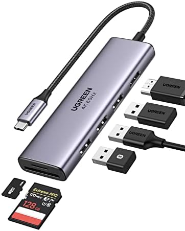 Hub USB-C UGREEN 6 em 1 com HDMI 4K 60 Hz