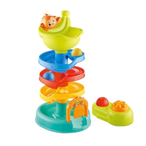 Générique Ball Launching Toy, Stacking Balls, Abs Material Bright Colors Interactive Play Easy Grip Easy Assembly Lightweight, Kids Tower Game for Home Family Entertainment, 11.42x6.3x12.2 inches