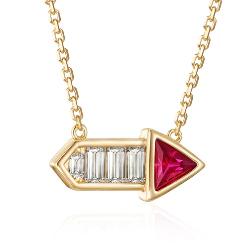 Fettero Dainty Gold Necklace for Women, 14K Gold Plated Cute Bar Pendant Choker Necklaces Simple Trendy Bar Necklaces Jewelry