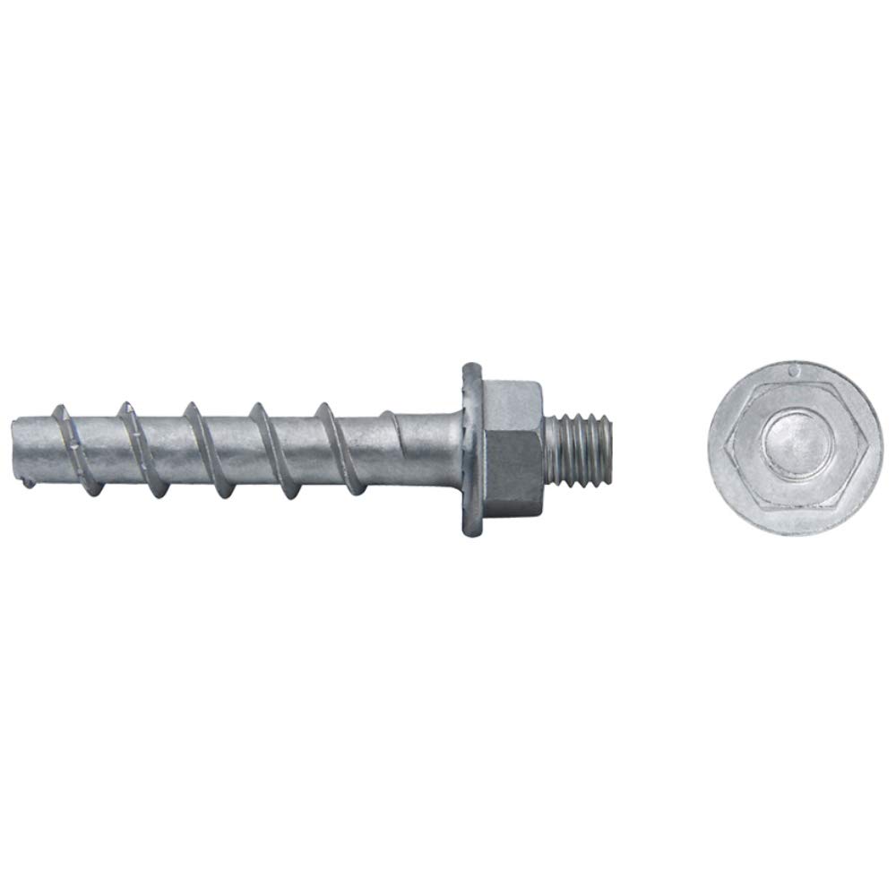 9Zg635M6Btse - Anclaje Tornillo Directo Hormigón Btsb Cabeza Espárrago M6, Pretaladro Broca Ø 6, Empotramiento 35 Mm, Recubrimiento Laminas Zn-Al, 100 Unidades