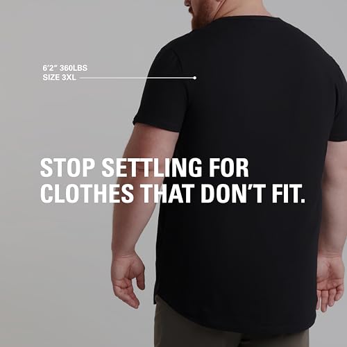 STRONGSIZE Men's Big and Tall Shirts – Stretch T-Shirt for Casual Wear (Available in Longer and Regular Length)2