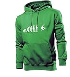 Generisch Evolution Snowboarder Männer Hoodie Sweatshirt Grün XXL