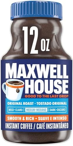 Maxwell House Instant Coffee, Original Roast, 12 oz Jar