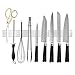 Ninonly Barra Magnetica per Coltelli 40cm(16inch) Barra Magnetica Portacoltelli Magnetico Adesiva in Acciaio Inox, Striscia Banda Pensile per Bistecca/Cuoco/Coltelli da Cucina