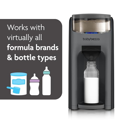 Baby Brezza New and Improved Formula Pro Advanced Formula Dispenser Machine - Automatically Mix a Warm Formula Bottle Instantly - Easily Make Bottle with Automatic Powder Blending, Charcoal - Thumbnail 4