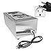 GorillaRock Professional Chocolate Melting Pot | Tempering Machine | Home Or Bakery Use | Stainless Steel | Manual Control | 110V | 1kW (2-tank)