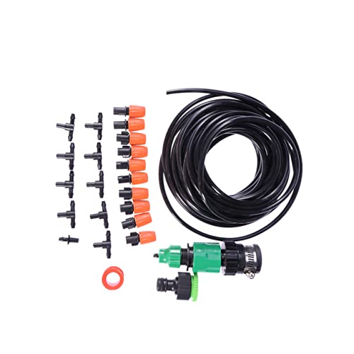 AKOOSY Boquilla Ajustable Atomizadora Antigoteo para Riego Microgoteo Jardín Kit Mangueras y Aspersores de para Invernadero y