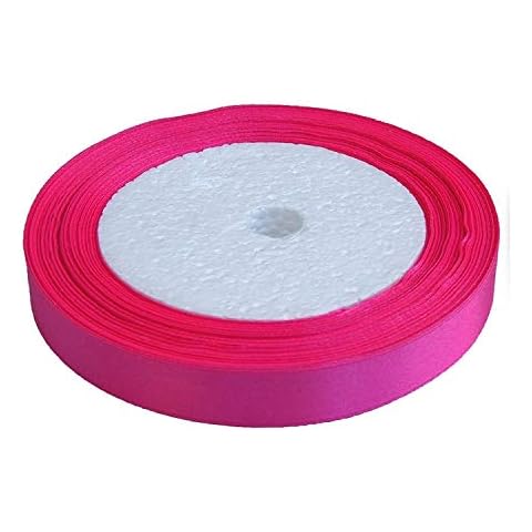 GCS Hot Pink - 10MM SATIN RIBBON - 23 - 25 METRES LONDON Cover