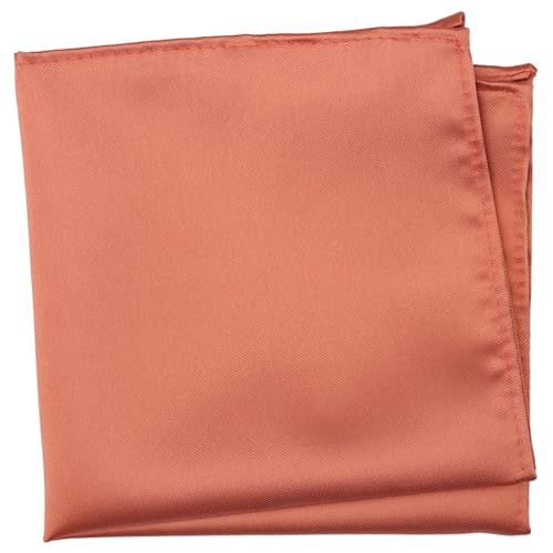 Image of Boy's Solid Tie with Pocket Square Set, Regular Necktie for Children and Kids, Self-Tied