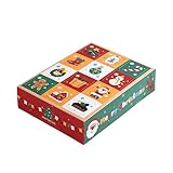  AKTOUR Decorazioni per Feste per Uomini 60 Anni riempire 12 calendari Vuoti del Conto alla rovescia, Piccoli e Decorativi, Adatti per Decorazioni Natalizie, Articoli per Feste di Sedie per (Red, 13X1