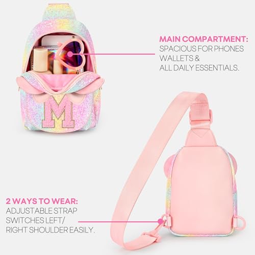 Image of Mibasies Sling Bag for Girls Gift, Toddler Girl Toys, Glitter Rainbow M