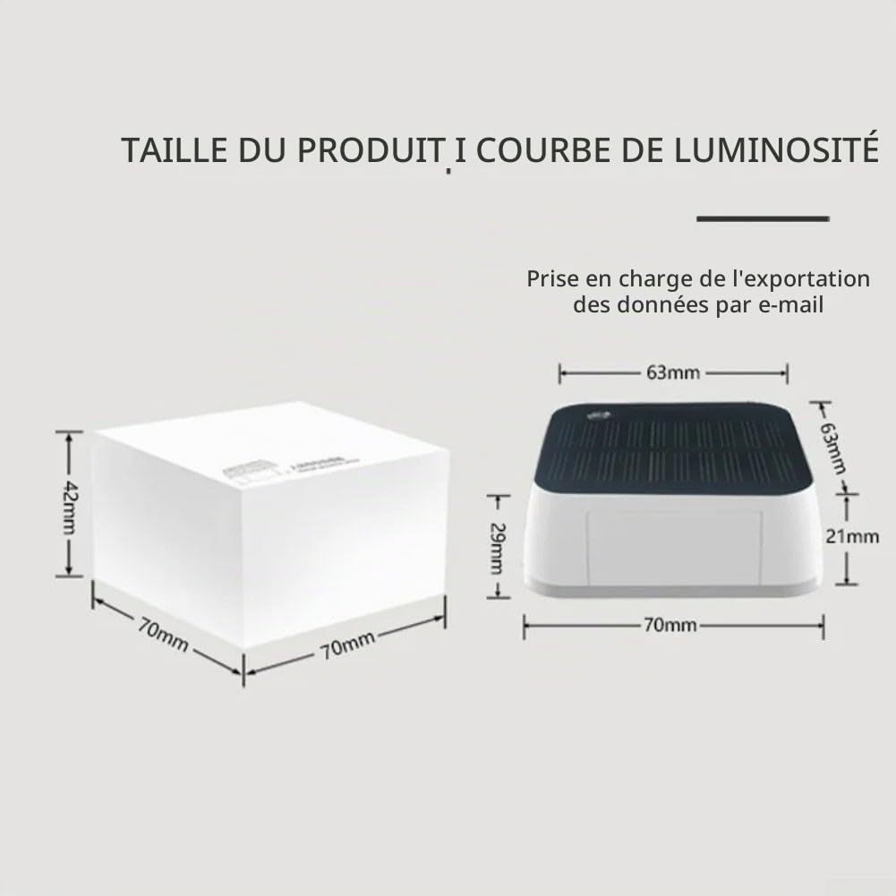 Capteur de luminosité Solaire pour Tuya pour Zigbee étanche pour extérieure, avec Affichage de la température, de l'humidité et de la sécurité de la Maison Intelligente