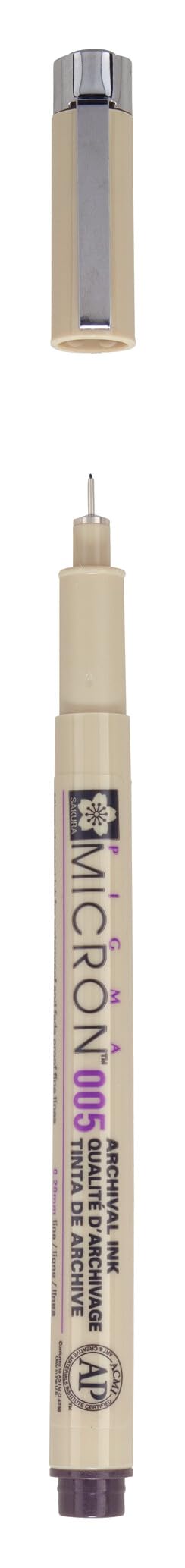 Pigma Micron fine tip sepia (# 117), 0.2 mm (nr.005)