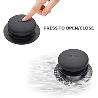 Matte Black Bath Tub Drain and Overflow Kit, Universal All Metal Tip-Toe Bathtub Drain Replacement Kit with Fine/Coarse Thread