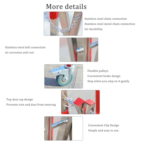 Barrière rétractable en acier inoxydable pour contrôle de circulation - 4