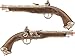 Evike Airsoft - HFC 18th Century Classic Style Pirate High Power Airsoft Pistol (Color: Gold / CO2)
