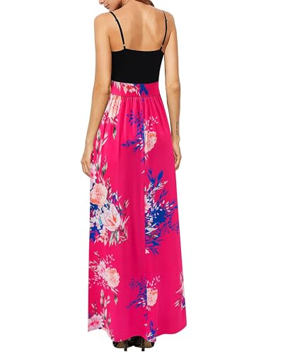 Image of Newshows Women's 2026 Lightweight Summer Wedding Guest Beach Vacation Casual V Neck Split Flowy Maxi Dress