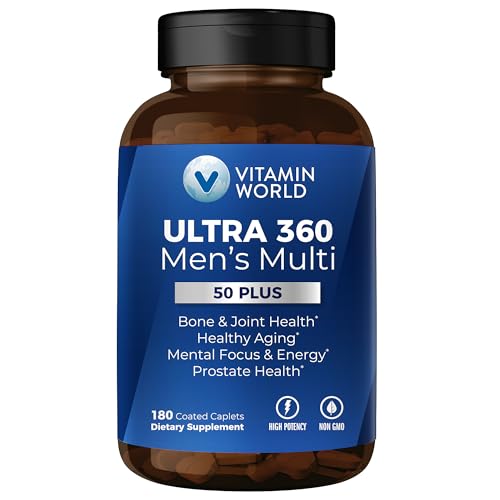5% off - Vitamin World Ultra 360 Multivitamin for Men 50 Plus, Men's 50+ Multivitamin with Minerals & Herbs...