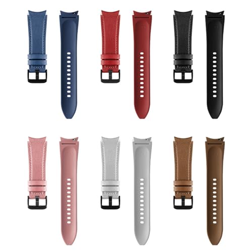 Run Ken 20mm �M���b�v�Ȃ� ���U�[�u���X���b�g Samsung Galaxy Watch 4 40mm 44mm�ɑΉ� �X�|�[�c�V���R���E�H�b�`�o���h Galaxy Watch 4 Classic 42 46mm�ɑΉ�(Brown-black)