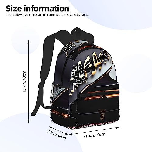 Sac à dos léger musique fini le mal de dos avec ce sac piano noir