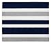 Modern Navy and Gray Accent Floor Rug for Stripe Kids Teen Bedding Collection …