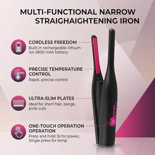 Plancha de Pelo Inalámbrica LICAEVEY para Cabello Corto miniatura 2