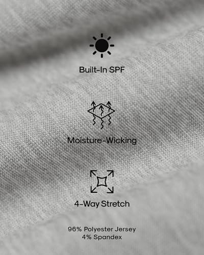 True Classic Mens Workout Shirts, Short Sleeve, Light Heather Gray 3XL - image 8