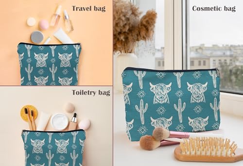 Image of Cow Makeup Bag - Cowgirl Stuff, Western Gifts