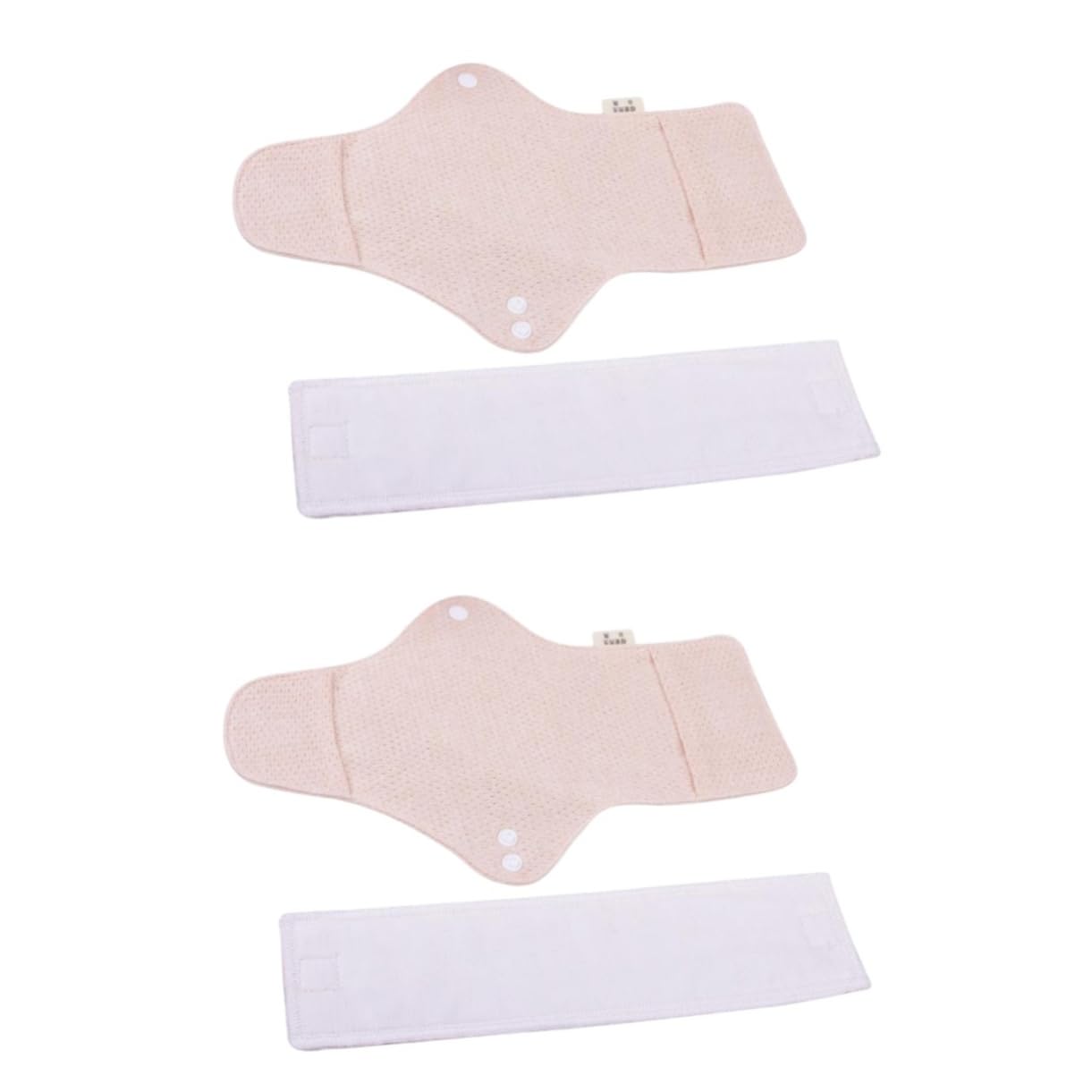 Beaupretty 4 Pièces serviettes menstruelles en tissu serviette hygiénique lavable serviette hygiénique reutisable maman protège-slips tampon d'époque portative