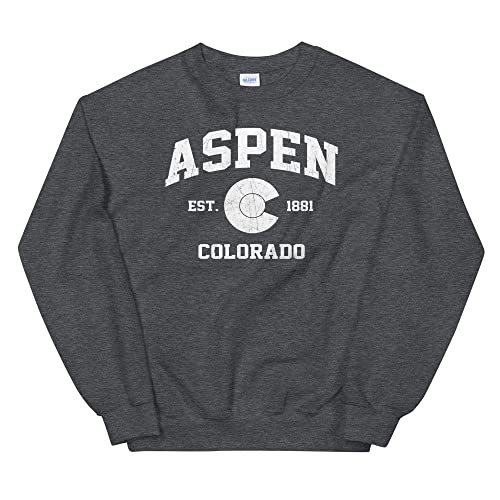Aspen Colorado CO vintage state Athletic Unisex Sweatshirt
