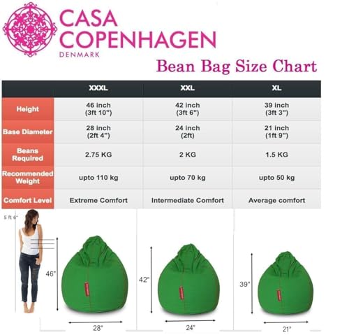 Image of Casa Copenhagen Premium Virgin Grade Thermocol Balls Refill for Pillows, Sofa, Bean Bags, Soft Toys & Beans for Bean Bag Refill 1 Kg (White)