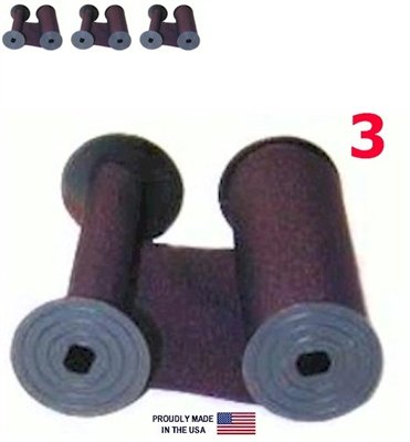 DBP 3-Pack, Rapidprint AR-1 5650 Time Stamp Ink Ribbon, Purple Nylon