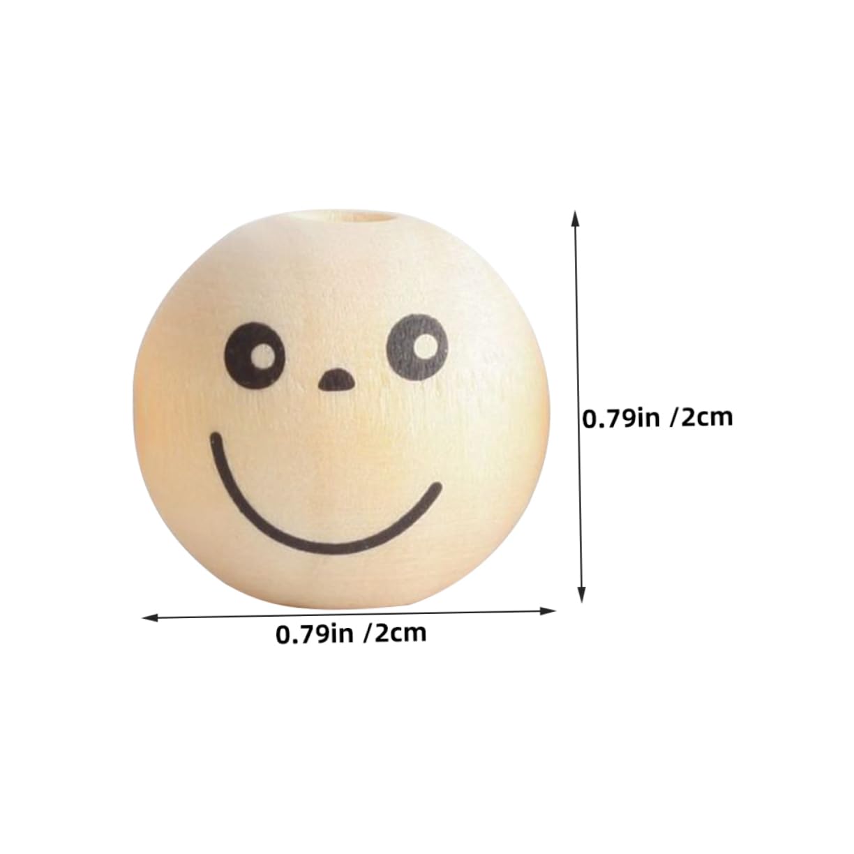 STOBOK 250stücke Smile Face Holzperlen Diy Bastelperlen Für Schmuck Armbänder Und Dekoration Große Für Kreative Projekte Handgefertigte Und Familienaktivitäten