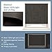 Custom Size 100% Blackout Navy Textured Window Roller Shades Blinds, Easy Installation for Home and Office