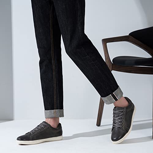 Image of Jousen Men's Casual Shoes Business Leather Dress Sneakers | Breathable Upper, Lightweight Build, Fashion Styling, Office Work, City Walking, Weekend Trip, Casual Gathering